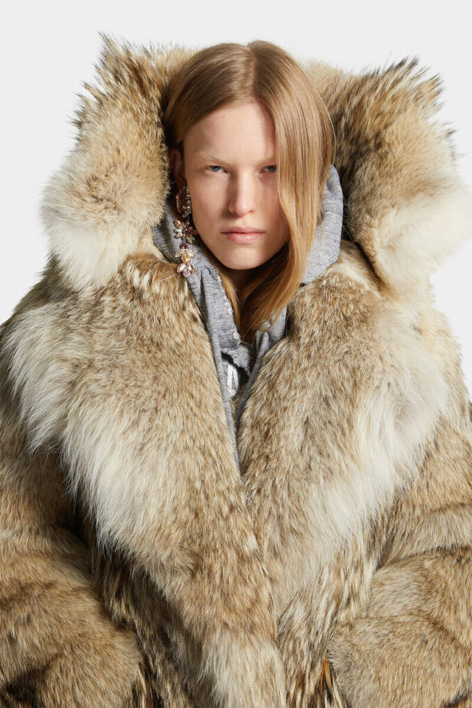 Archive Coyote Faux Fur Coat Archive Coyote Faux Fur Coat
