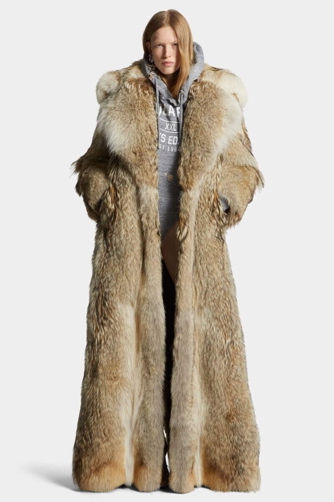 Archive Coyote Faux Fur Coat Archive Coyote Faux Fur Coat