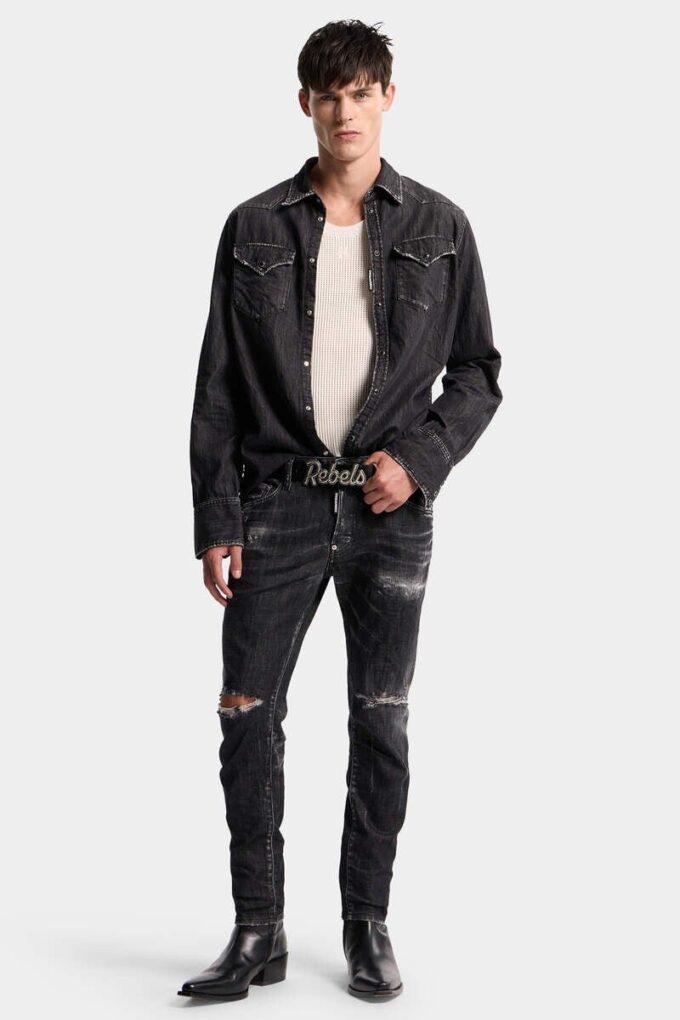 Black Wash Skater Jeans Black Wash Skater Jeans
