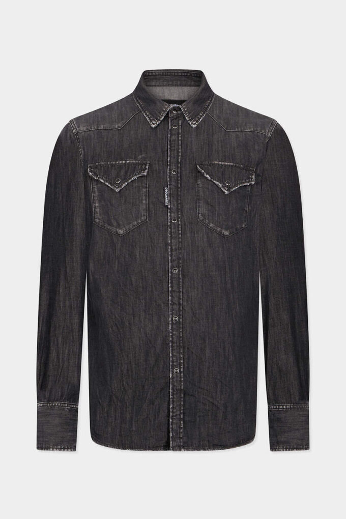 Black Wash Western Shirt Black Wash Western Shirt