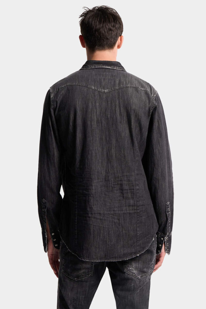 Black Wash Western Shirt Black Wash Western Shirt