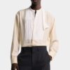 Bowtie Dropped Shoulder Silk Shirt Bowtie Dropped Shoulder Silk Shirt