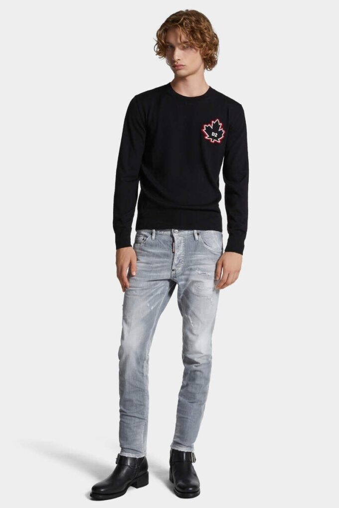 Brushed Grey Wash Skater Jeans Brushed Grey Wash Skater Jeans