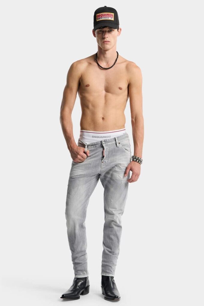 Brushed Grey Wash Slim Twist Jeans Brushed Grey Wash Slim Twist Jeans