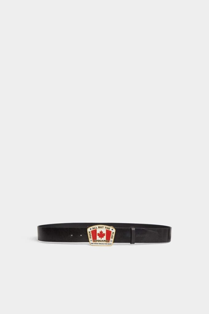 Canadian Flag Plaque Belt Canadian Flag Plaque Belt