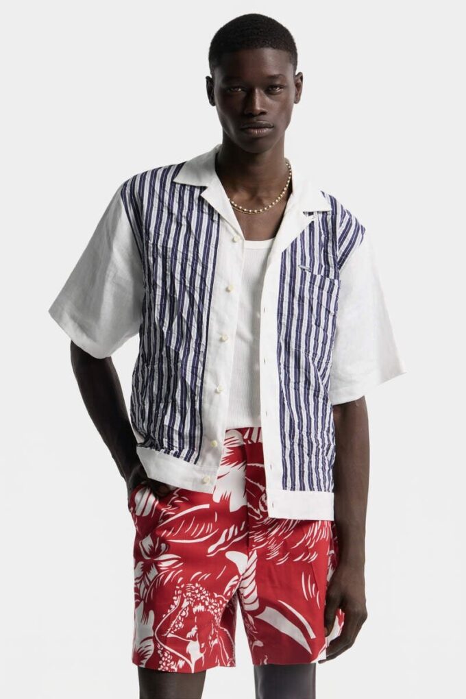 Crinckled Bowling Shirt Crinckled Bowling Shirt
