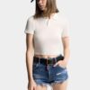 Cropped Knit Polo