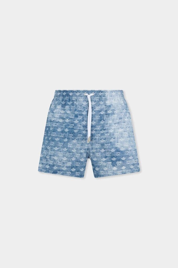 D2 Monogram Midi Swim Boxer D2 Monogram Midi Swim Boxer
