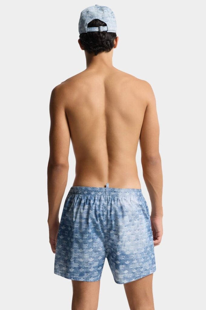 D2 Monogram Midi Swim Boxer D2 Monogram Midi Swim Boxer