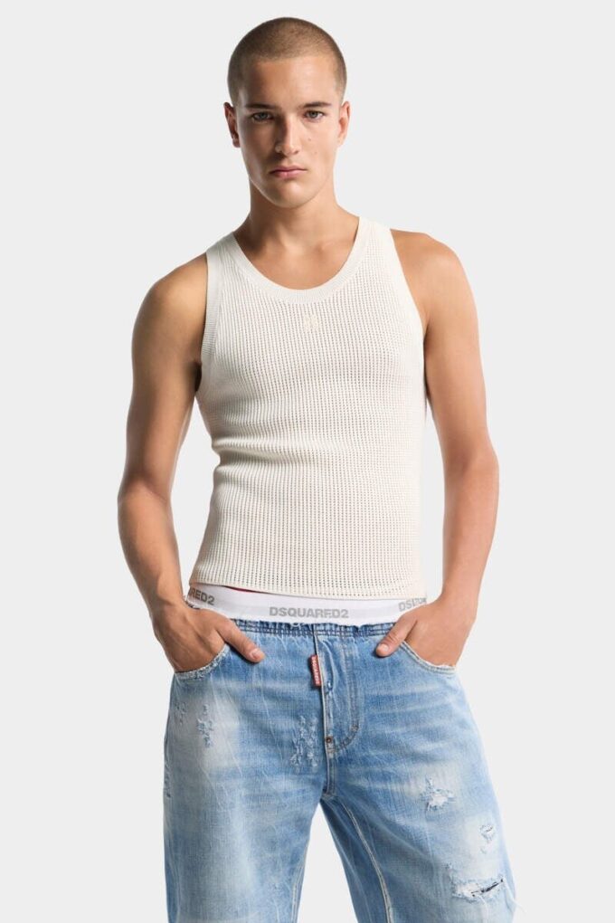 D2 Upside Down Knit Tank Top D2 Upside Down Knit Tank Top