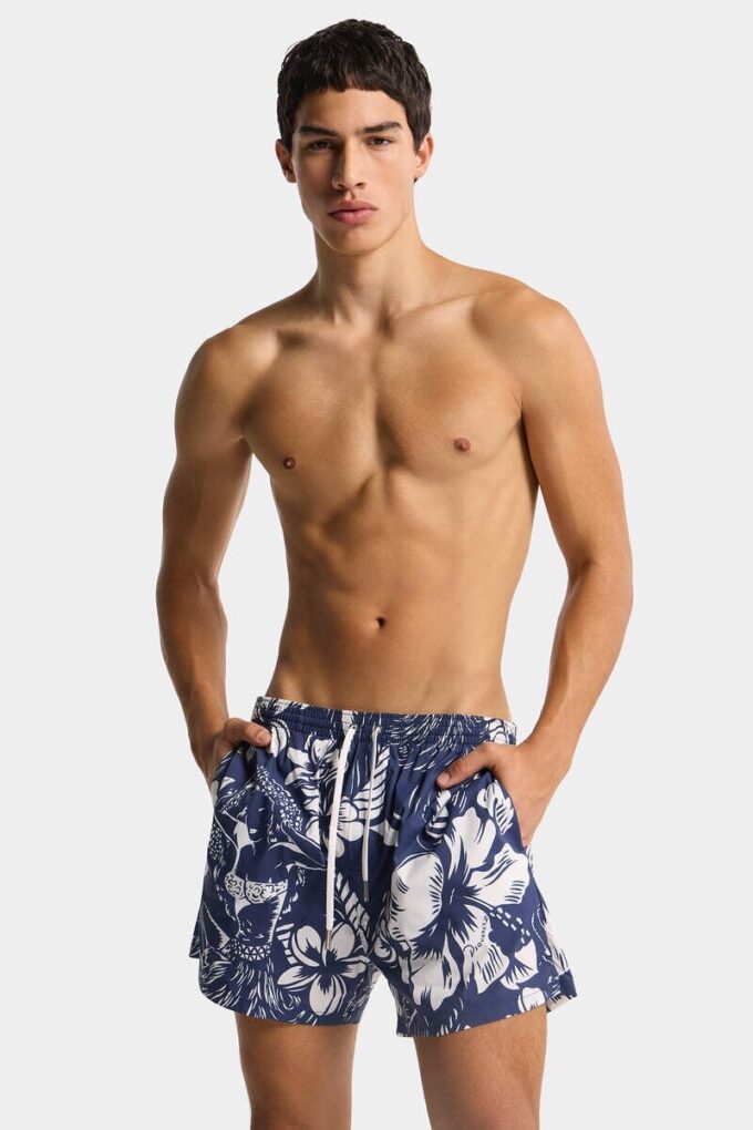 Dancing Flowers Midi Swim Boxer Dancing Flowers Midi Swim Boxer
