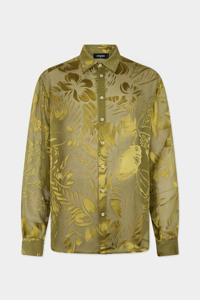 Dancing Flowers Sheer Shirt Dancing Flowers Sheer Shirt