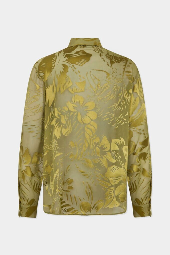 Dancing Flowers Sheer Shirt Dancing Flowers Sheer Shirt