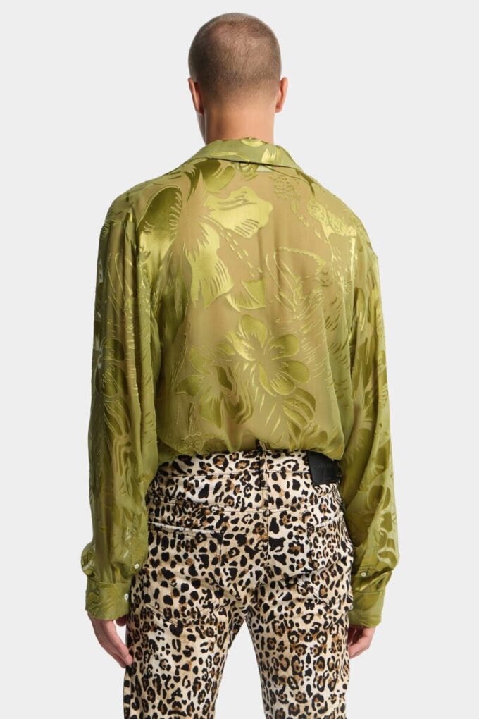 Dancing Flowers Sheer Shirt Dancing Flowers Sheer Shirt