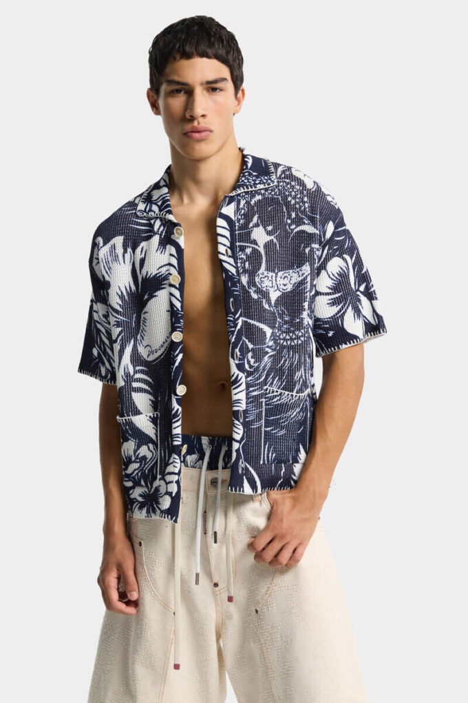 Dancing Flowers Short Sleeves Polo Dancing Flowers Short Sleeves Polo