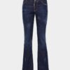Dark Clean Wash Medium Waist Flare Jeans Dark Clean Wash Medium Waist Flare Jeans