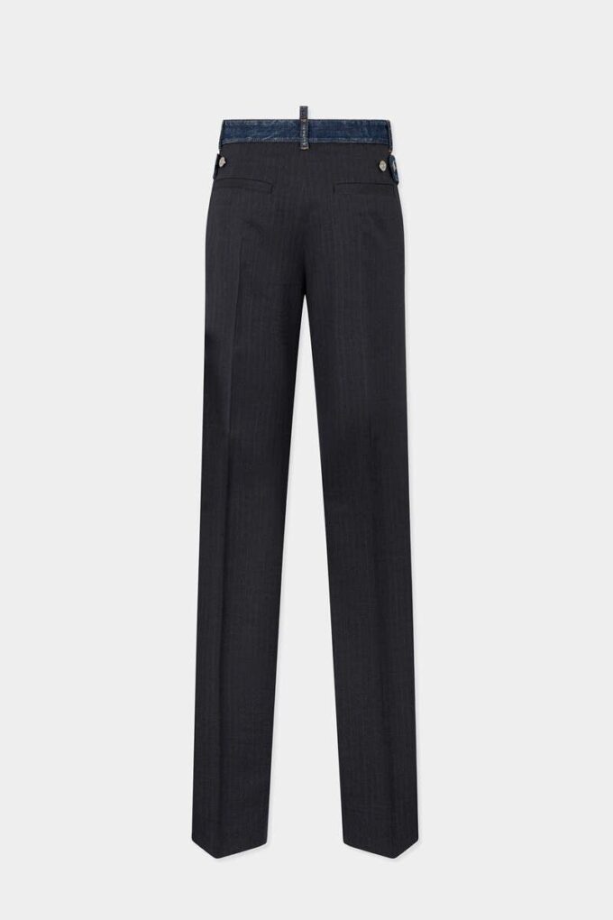 Dark Rebel Rider Wash Hybrid Denim Tailor Loose Pant Dark Rebel Rider Wash Hybrid Denim Tailor Loose Pant