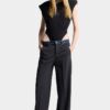 Dark Rebel Rider Wash Hybrid Denim Tailor Loose Pant Dark Rebel Rider Wash Hybrid Denim Tailor Loose Pant