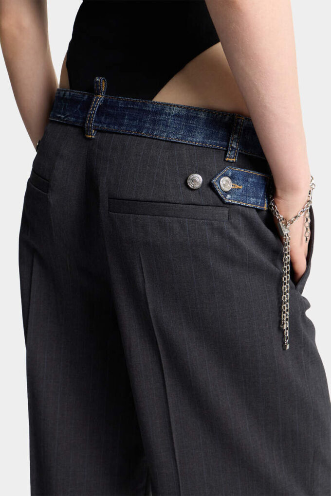 Dark Rebel Rider Wash Hybrid Denim Tailor Loose Pant Dark Rebel Rider Wash Hybrid Denim Tailor Loose Pant