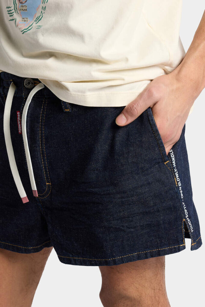Dark Weight Wash Pull on Shorts Dark Weight Wash Pull on Shorts