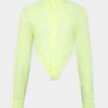 Deep Cut Sheer Shirt Deep Cut Sheer Shirt