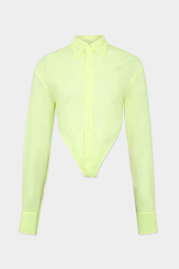 Deep Cut Sheer Shirt Deep Cut Sheer Shirt