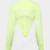 Deep Cut Sheer Shirt Deep Cut Sheer Shirt