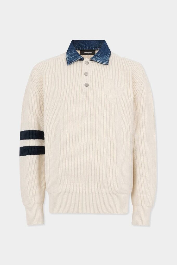 Denim Mix D2 Knit Pullover Denim Mix D2 Knit Pullover