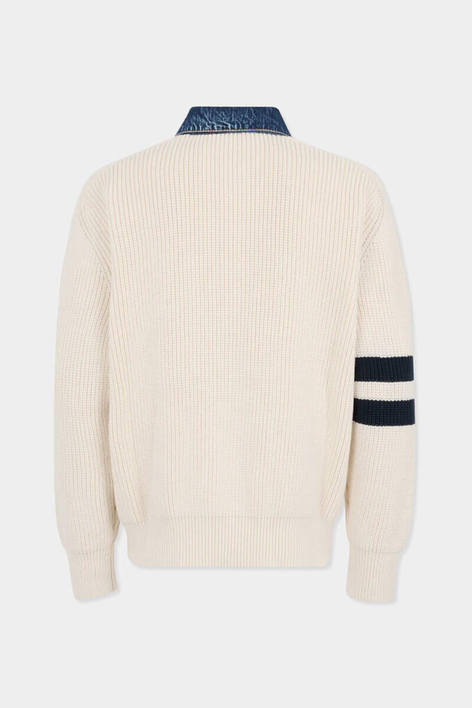 Denim Mix D2 Knit Pullover Denim Mix D2 Knit Pullover