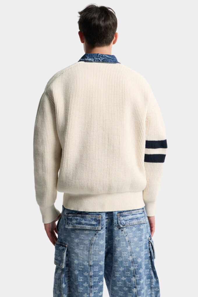 Denim Mix D2 Knit Pullover Denim Mix D2 Knit Pullover