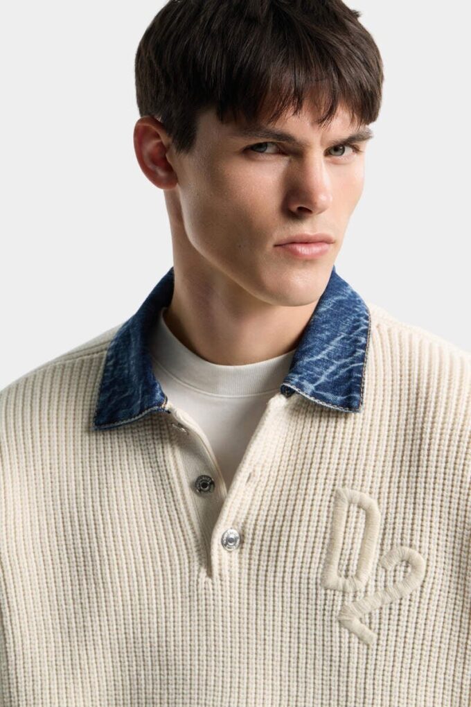 Denim Mix D2 Knit Pullover Denim Mix D2 Knit Pullover