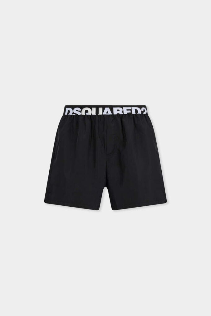 Dsquared2 Logo Midi Swim Boxer Dsquared2 Logo Midi Swim Boxer