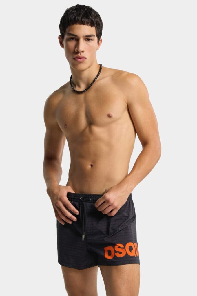 Dsquared2 Logo Midi Swim Boxer Dsquared2 Logo Midi Swim Boxer