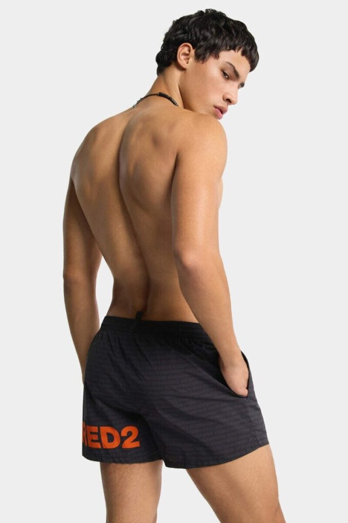 Dsquared2 Logo Midi Swim Boxer Dsquared2 Logo Midi Swim Boxer