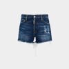 Dsquared2 Rebels Dark Wash Shorts Cut Off Dsquared2 Rebels Dark Wash Shorts Cut Off