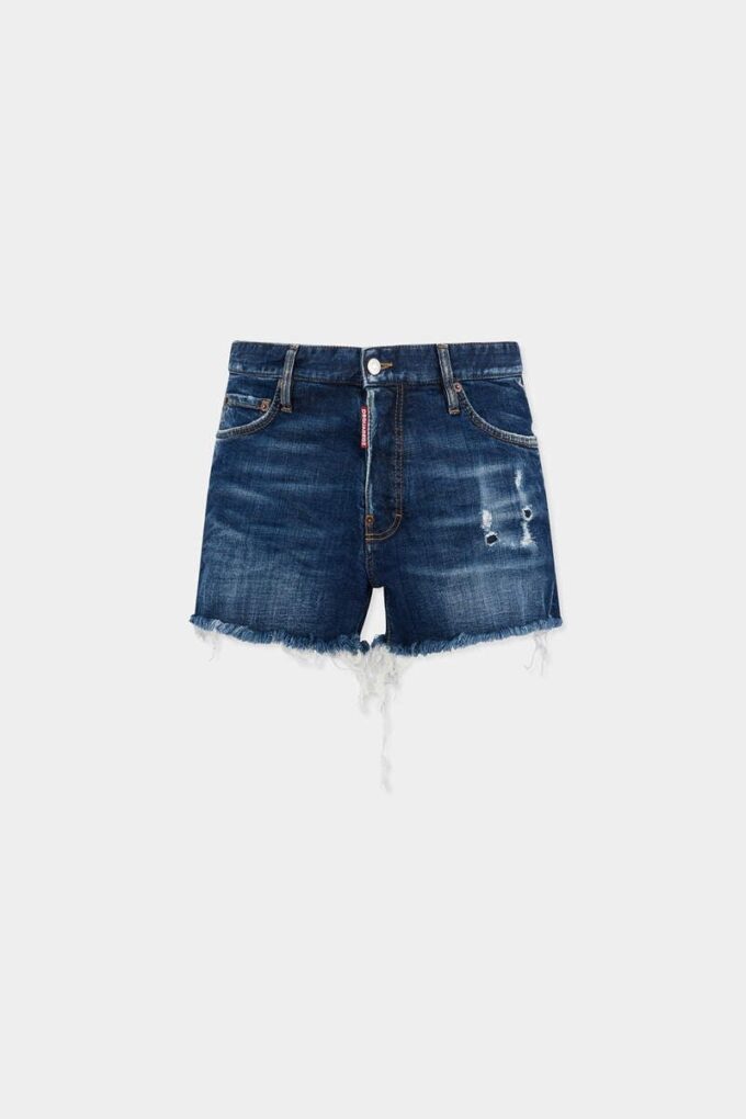 Dsquared2 Rebels Dark Wash Shorts Cut Off Dsquared2 Rebels Dark Wash Shorts Cut Off