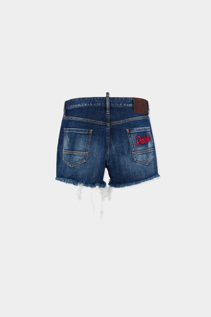 Dsquared2 Rebels Dark Wash Shorts Cut Off Dsquared2 Rebels Dark Wash Shorts Cut Off
