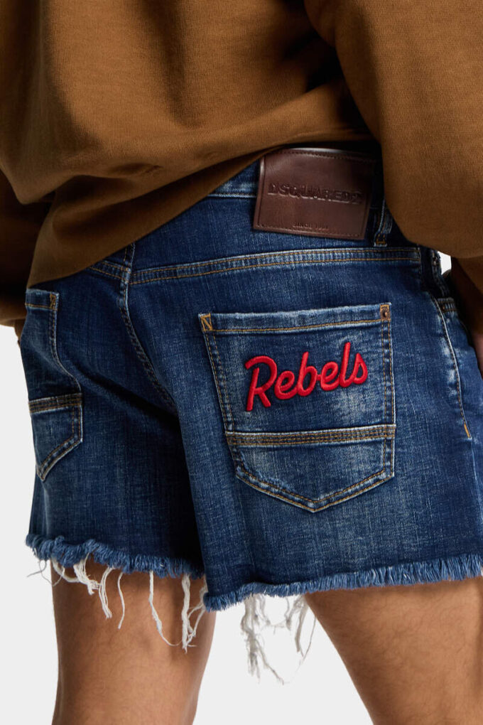 Dsquared2 Rebels Dark Wash Shorts Cut Off Dsquared2 Rebels Dark Wash Shorts Cut Off