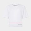 Dsquared2 Tape Cropped Breezy Fit T-Shirt Dsquared2 Tape Cropped Breezy Fit T-Shirt
