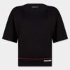 Dsquared2 Tape Cropped Breezy Fit T-Shirt Dsquared2 Tape Cropped Breezy Fit T-Shirt