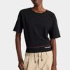 Dsquared2 Tape Cropped Breezy Fit T-Shirt Dsquared2 Tape Cropped Breezy Fit T-Shirt