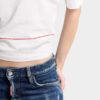 Dsquared2 Tape Cropped Breezy Fit T-Shirt Dsquared2 Tape Cropped Breezy Fit T-Shirt