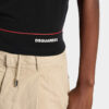 Dsquared2 Tape Cropped Breezy Fit T-Shirt Dsquared2 Tape Cropped Breezy Fit T-Shirt