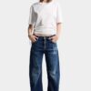 Dsquared2 Tape Cropped Breezy Fit T-Shirt Dsquared2 Tape Cropped Breezy Fit T-Shirt