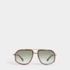 Gold Hype Green Sunglasses Gold Hype Green Sunglasses