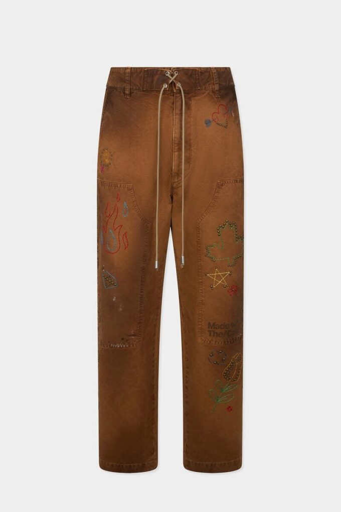 Handmade Scribbles Straight Pant Handmade Scribbles Straight Pant