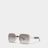 Hype Gold Black Sunglasses