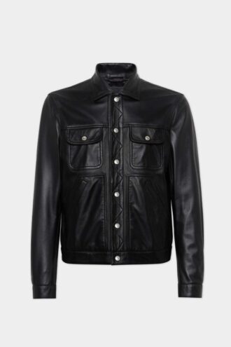 Leather Boxy Jean Jacket Leather Boxy Jean Jacket