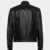 Leather Boxy Jean Jacket