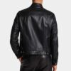 Leather Boxy Jean Jacket